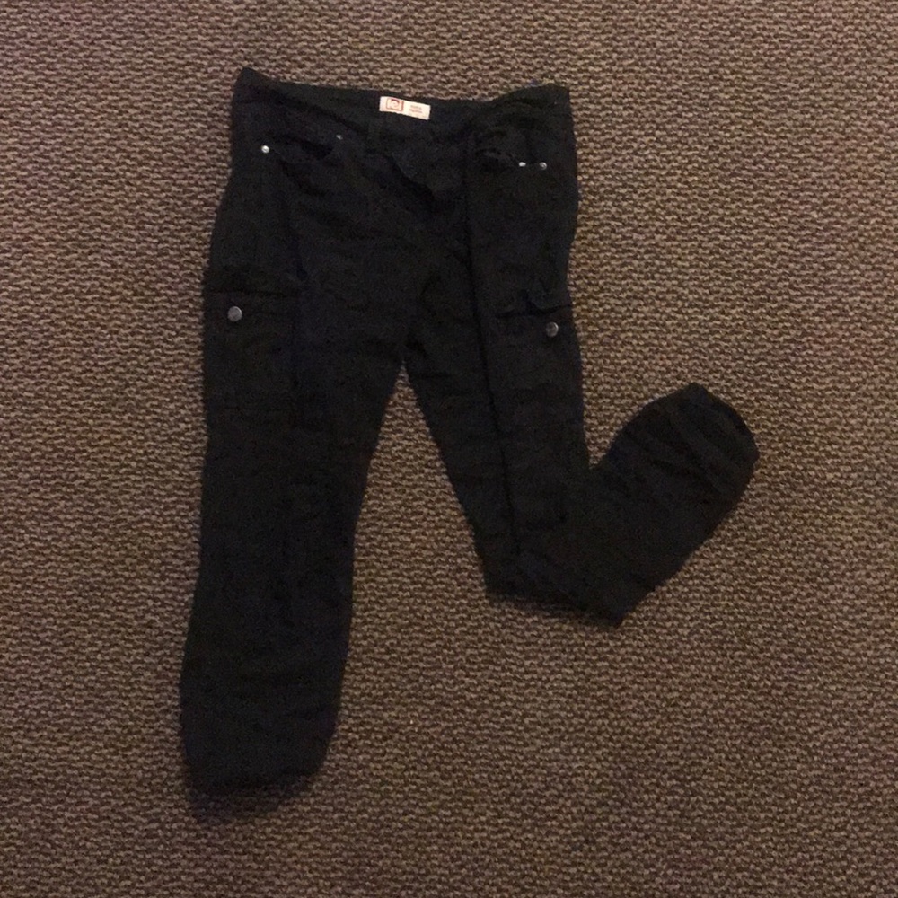 Black Cargo Skinny Jeans
